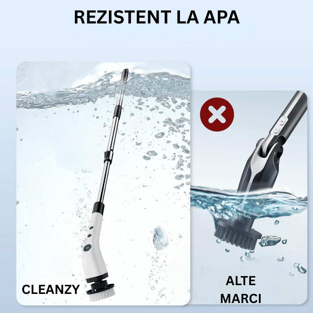 Perie Electrica Rotativa 9 Capete pentru Curatare Bucatarie, Baie, Pardoseala, Geamuri, Masina, 450 RPM, Autonomie 90 de Minute