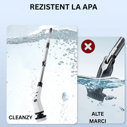 Perie Electrica Rotativa 9 Capete pentru Curatare Bucatarie, Baie, Pardoseala, Geamuri, Masina, 450 RPM, Autonomie 90 de Minute
